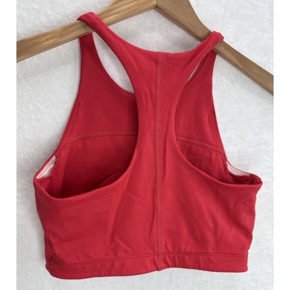 Outdoor Voices Move Free TechSweat Crop Top Sports Bra In Scarlet Red Size S - Picture 5 of 9